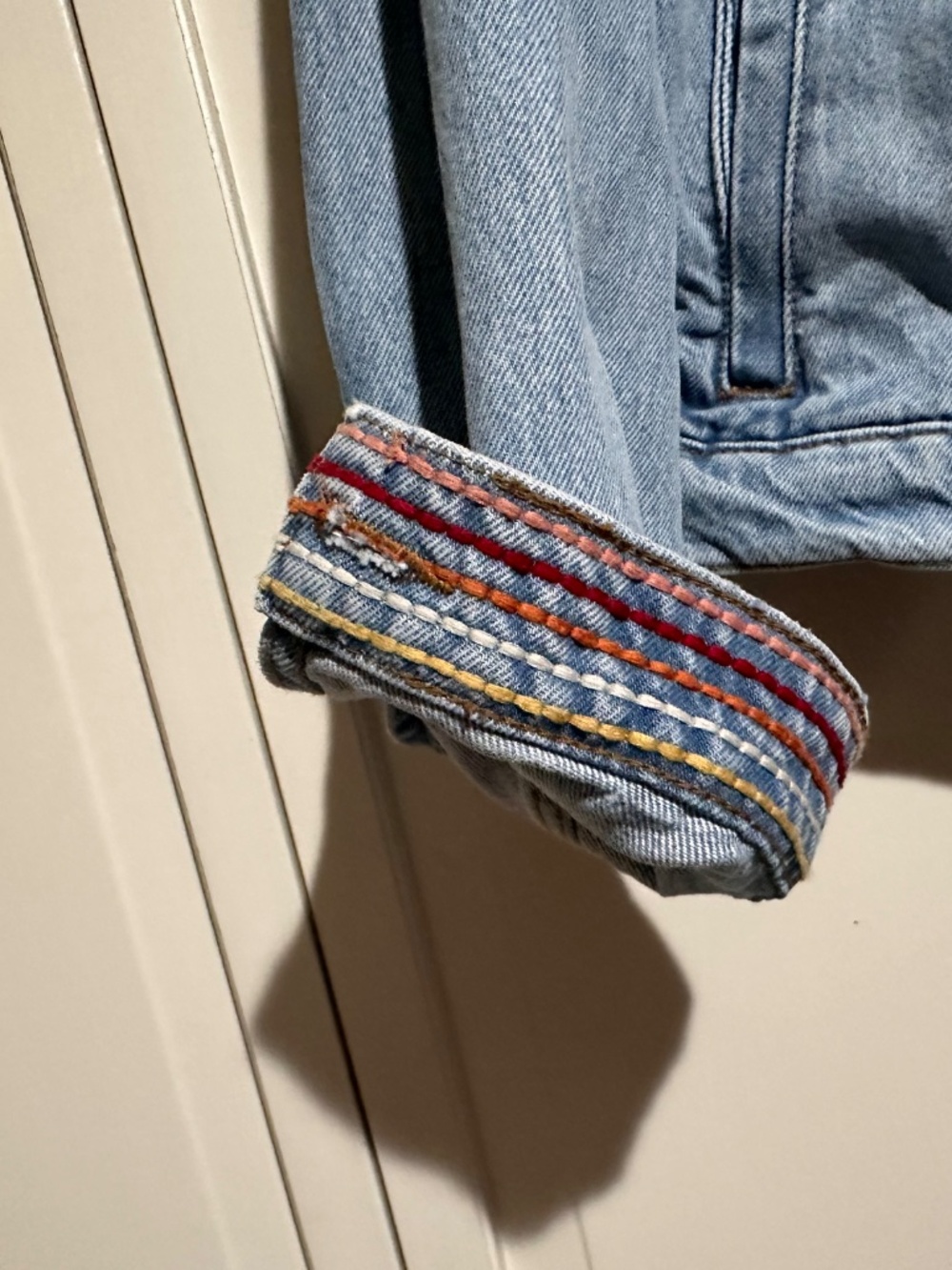 Marine Layer Embroidered denim jacket - Picture 8 of 9